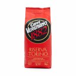 Red bag of Caffè Vergnano 1882 Riserva Torino coffee, Cremoso blend, 1 kg, whole beans